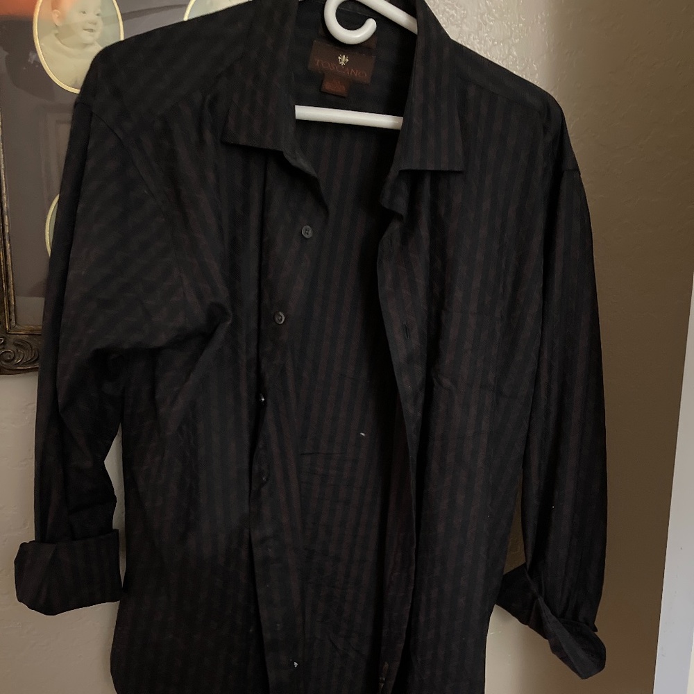 Toscano button down long sleeve shirt